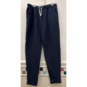 Flint & Tinder Sweatpants Mens XXL Dark‎ Blue Fleece Slim Fit Jogger Made In USA